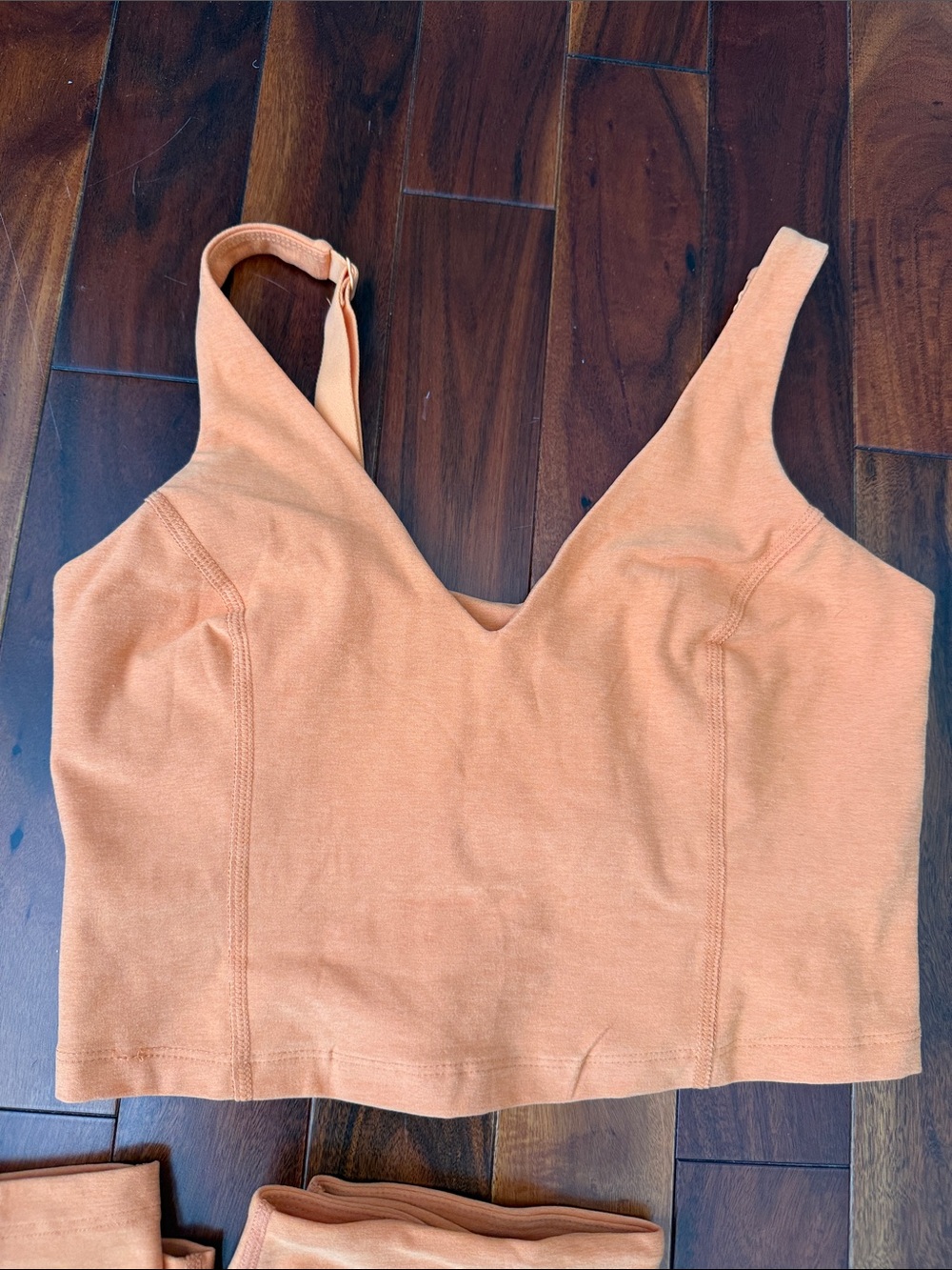 Beyond Yoga Orange Crop Tank and Leggings Set - Picture 3 of 5